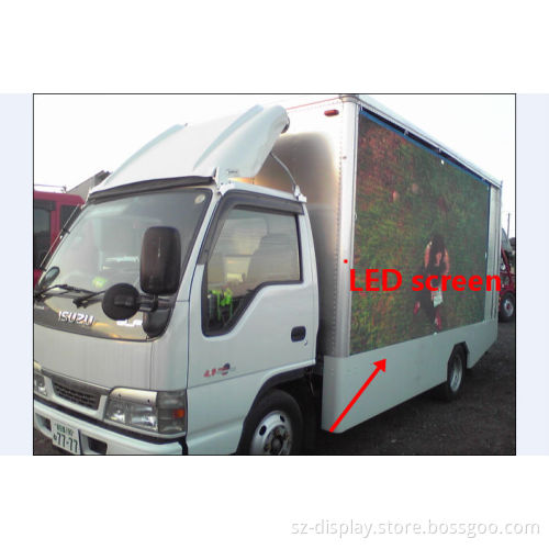 Custom size truck mounted p8 SMD full color LED display